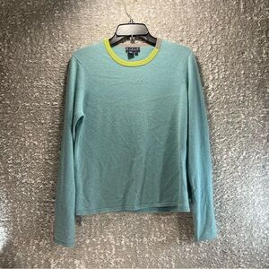 M.A.G. By Magaschoni Cashmere Sweater Women’s Large Blue Crew Neck Preppy READ